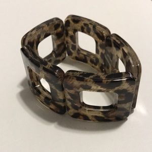 Leopard Print Bangle Bracelet